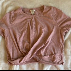 Bozzolo Pink Crop Top